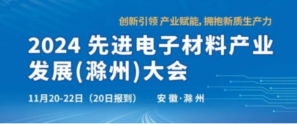 2024先进电子材料产业发展（滁州）大会
