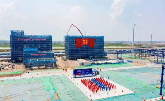 中石油蓝海中试基地项目主体结构全面封顶
