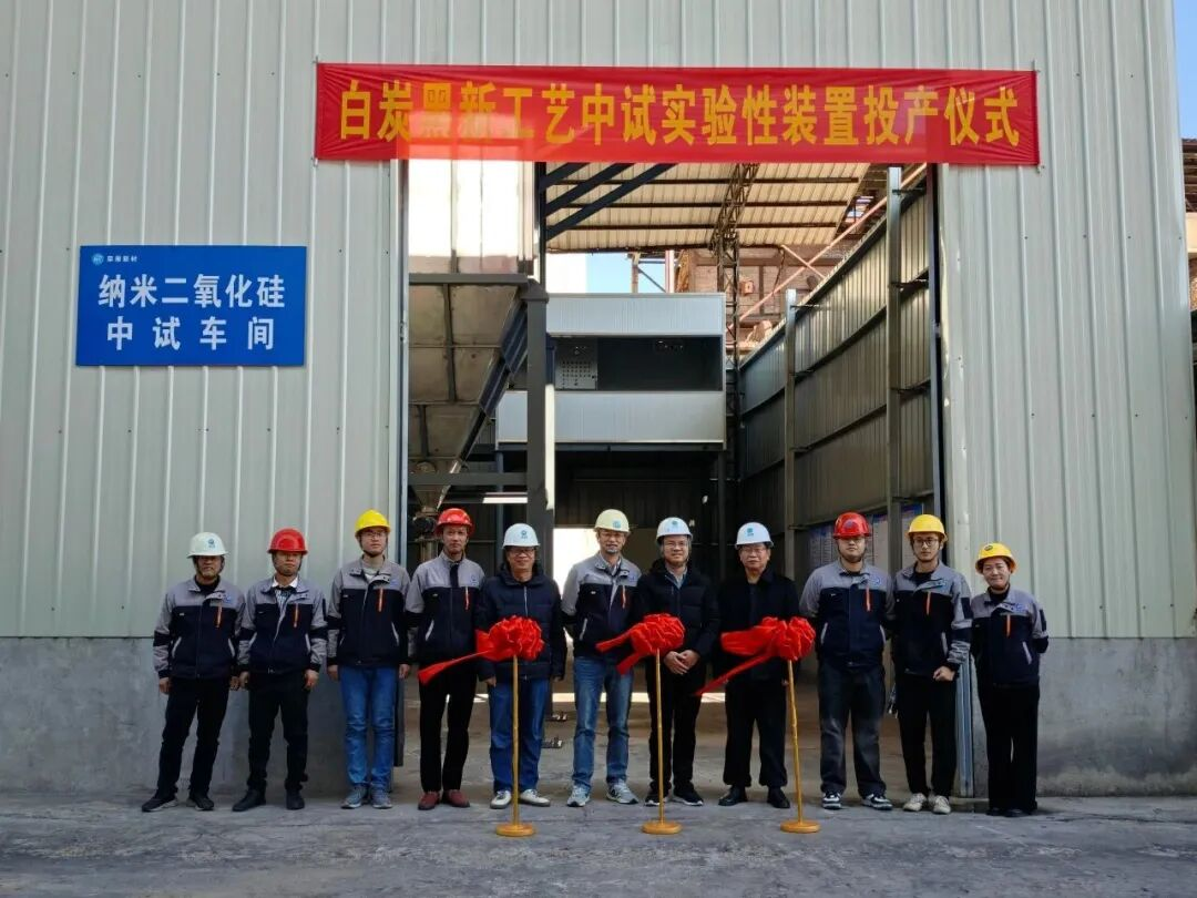 荣雁新材料白炭黑新工艺中试装置投产剪彩！
