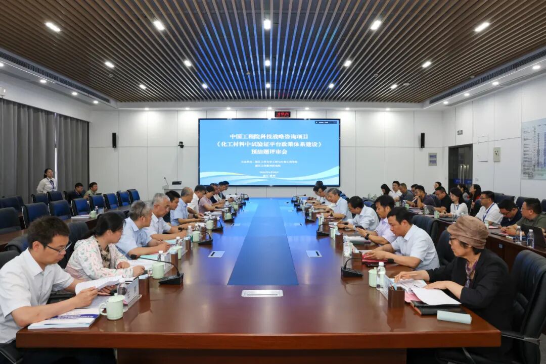 中国工程院科技战略咨询项目《化工材料中试验证平台政策体系建设》预结题评审会召开